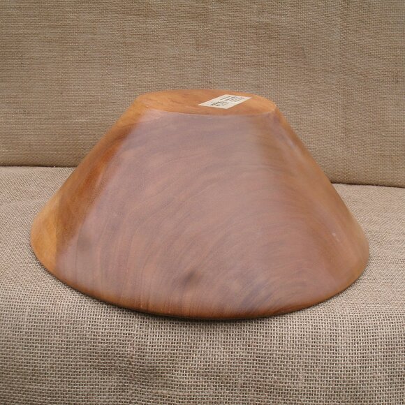 Vintage Berk Craft Wood Salad Serving Set Handmade in Haiti - Picture 16 of 16